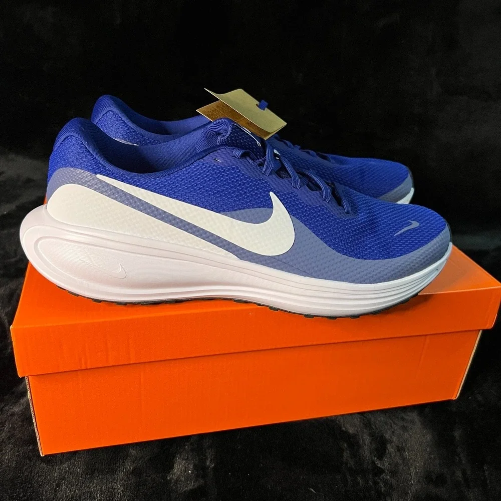 Nike Revolution 8 HJ9198-401 Sneakers Mens US 12 Royal Blue White‎ Running Shoes